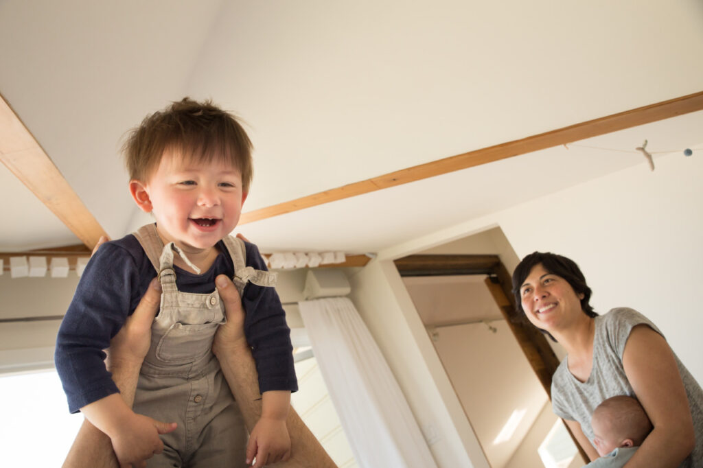 air lift with dad family home session sf bay area