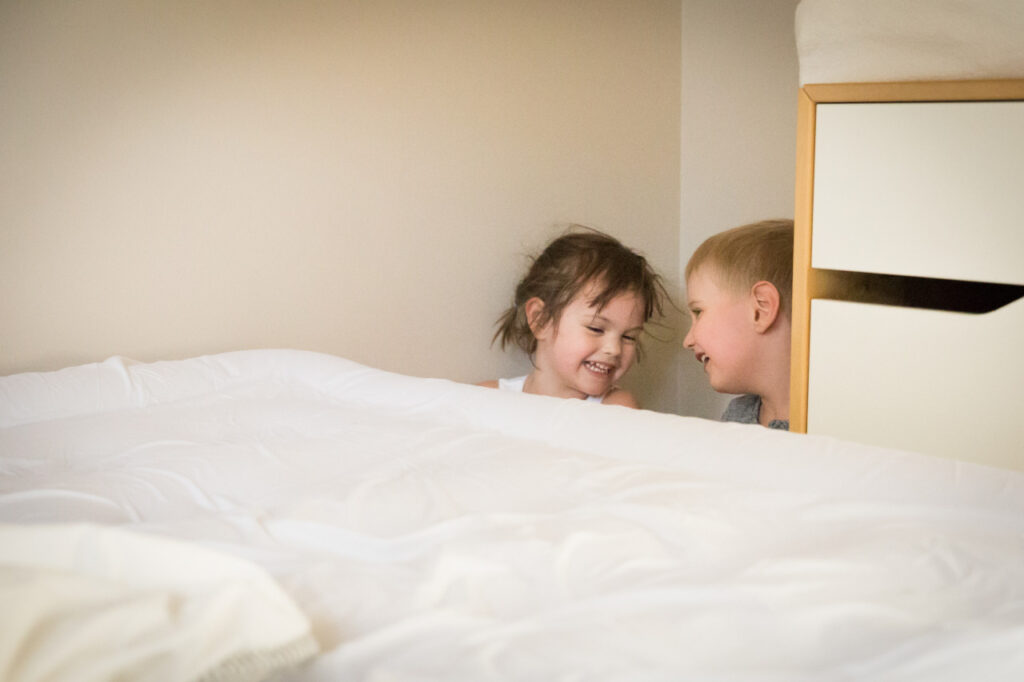 cousins boy and girl bonding laughing family session sf bay area