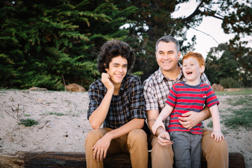 san-francisco-family-photographer-carmen-dunham-photography-KP4 male bonding teenage son father and young boy family session crab cove alameda east bay area