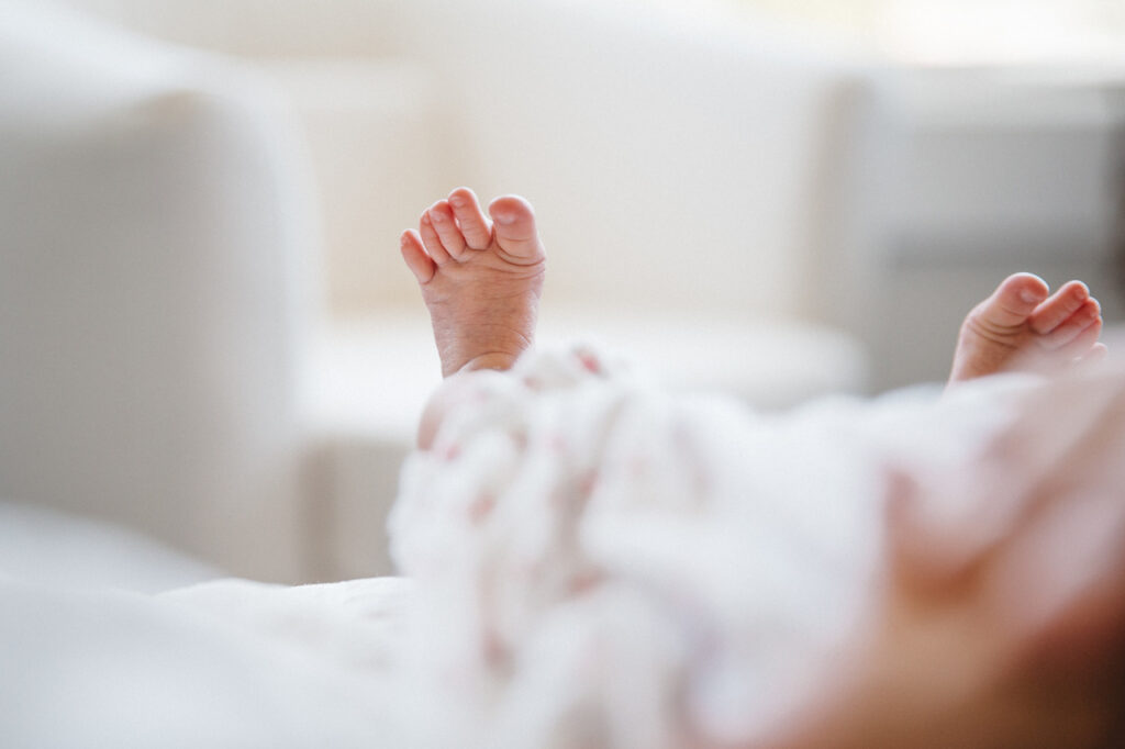 itty bitty baby toes newborn home session sf bay area