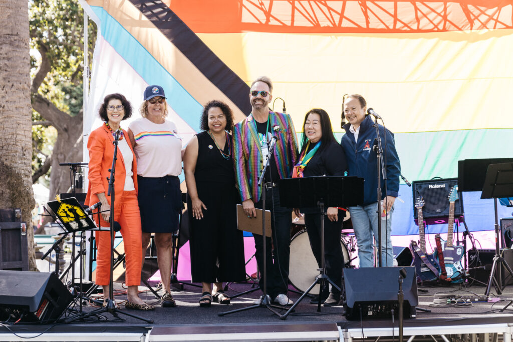 Alameda Mayor and city council members at Pride 2023