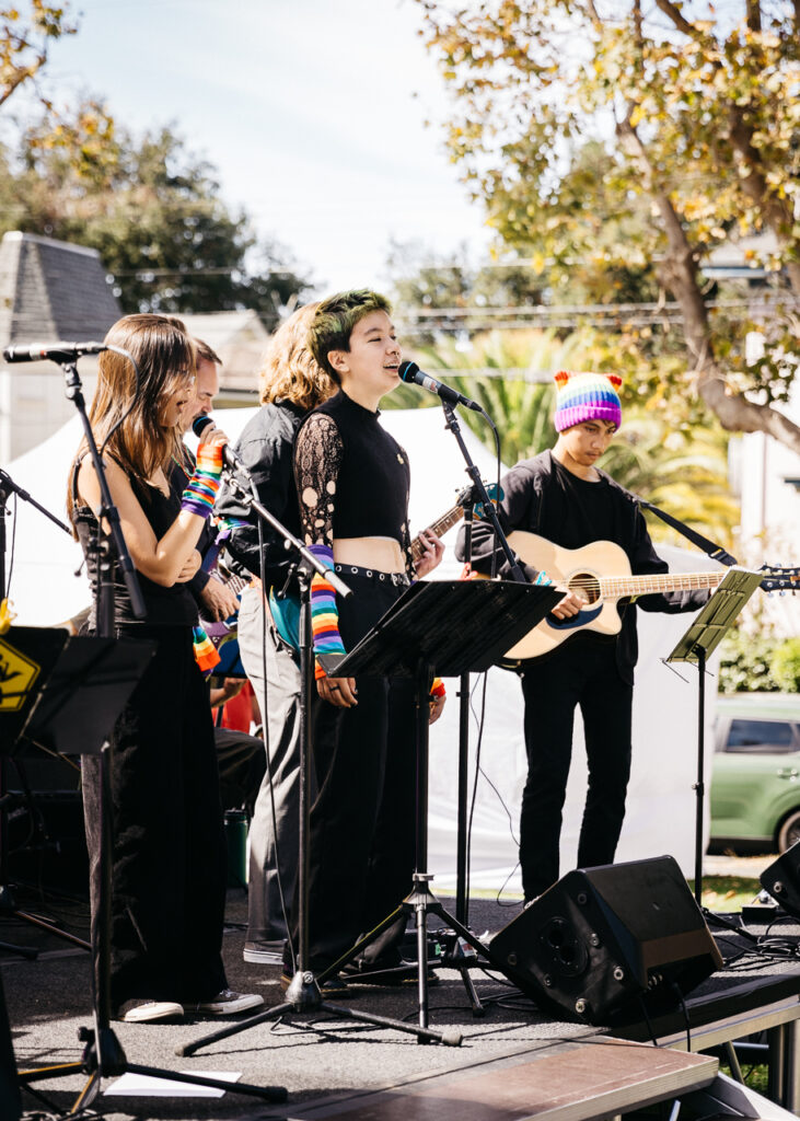 Major Minors performing at Alameda Pride