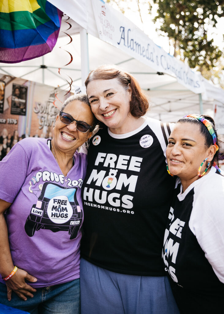 Free Mom Hugs volunteers at Alameda Pride 2023