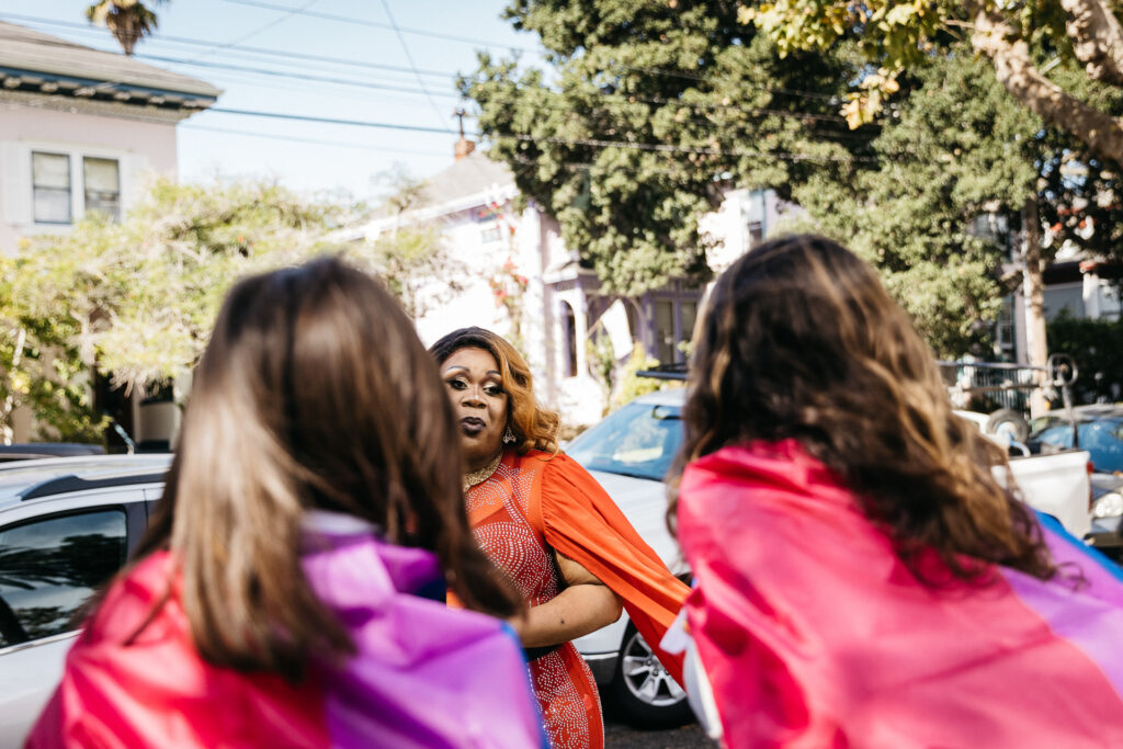 Drag diva hearing praises from teens at Alameda Pride 2023