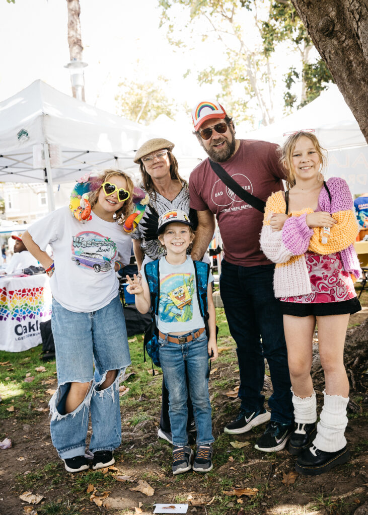 Family supporting LGBTQ+ community at Alameda Pride 2023