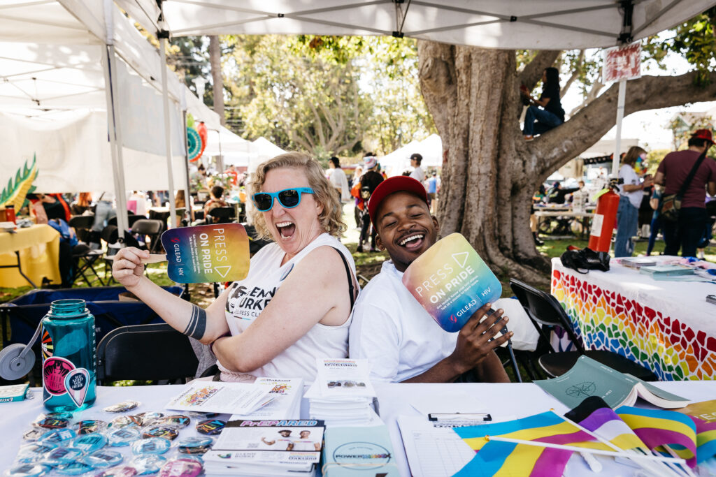 Oakland LGBTQ Community Center at a booth at Alameda Pride 2023